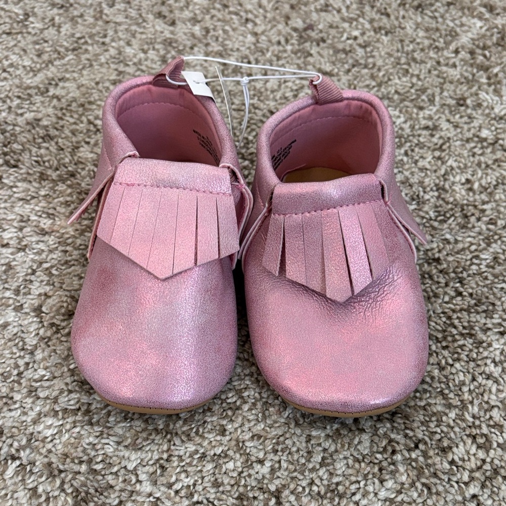BRAND NEW Old Navy Pink Moccasins for Toddlers